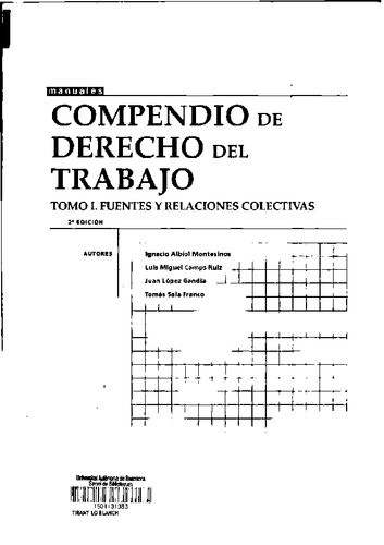 Compendio De Derecho Del Trabajo