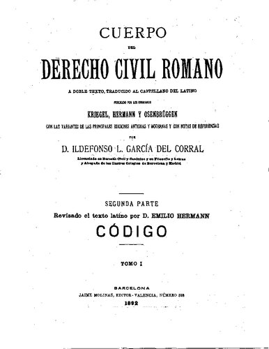 Cuerpo Del Derecho Civil Romano