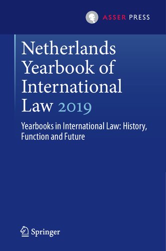 NETHERLANDS YEARBOOK OF INTERNATIONAL LAW 2019 : yearbooks in international.