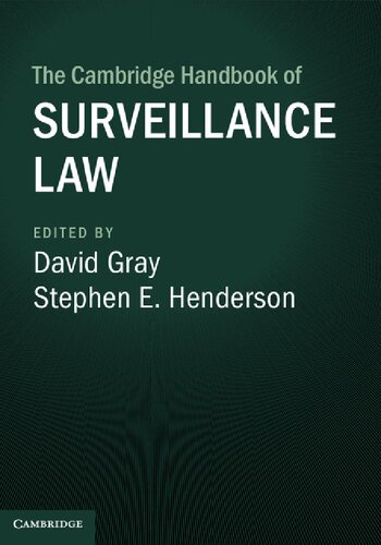 The Cambridge Handbook Of Surveillance Law