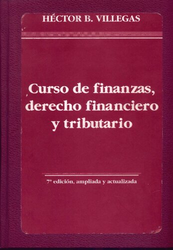 Curso De Finanzas Derecho Financiero Y Tributario