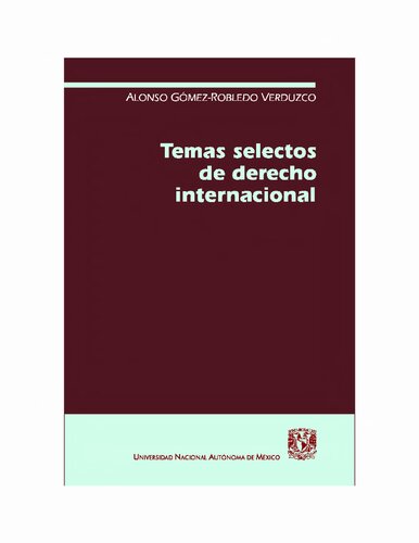 Temas Selectos De Derecho Internacional