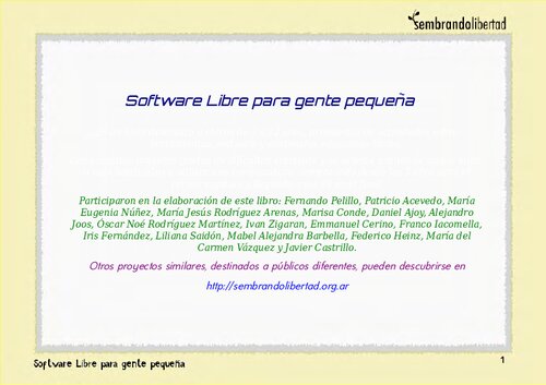 Software Libre Para Gente Pequeña