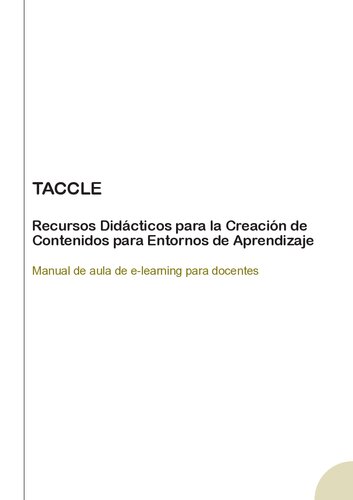 Taccle  Recursos Didacticos Para Entornos De Aprendizaje