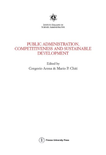 Public administration, competitiveness and sustainable development proceedings of the National conference