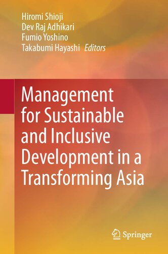 Management for Sustainable and Inclusive Development in a Transforming Asia