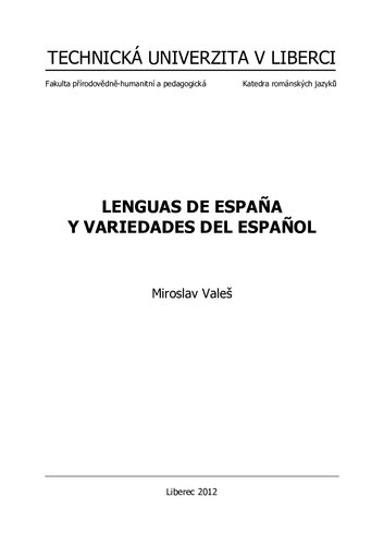 Lenguas de España y variedades del español