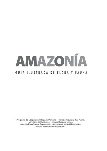 Amazonía. Guía ilustrada de flora y fauna