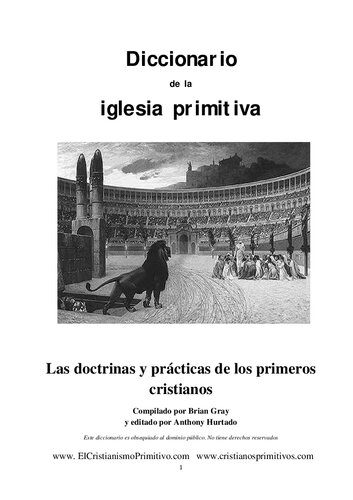 Diccionario de la iglesia primitiva