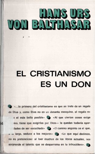 El Cristianismo Es Un Don