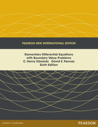 Elementary differential equations with boundary value problems