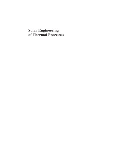 Solar engineering of thermal processes