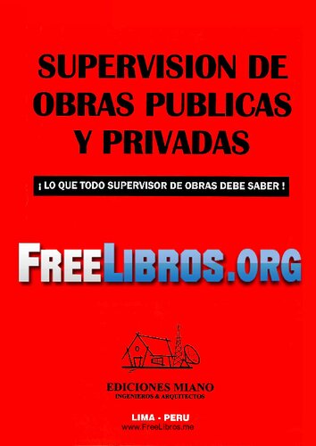 Supervision De Obras Publicas Y Privadas