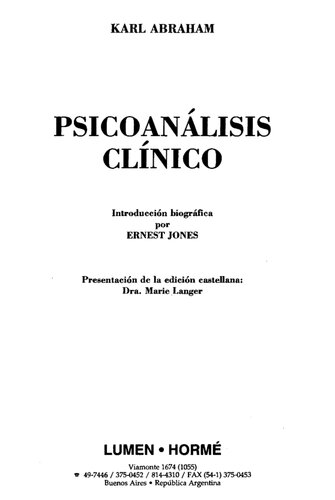 Psicoanalisis Clinico