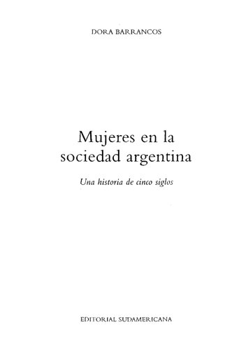 Mujeres En La Sociedad Argentina