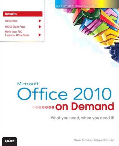 Microsoft Office 2010 on demand Includes index