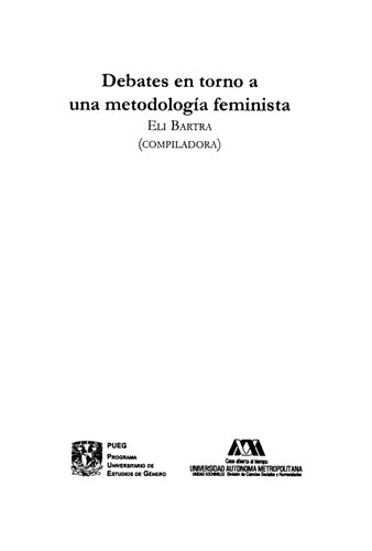 Debates En Torno A Una Metodologia Feminista