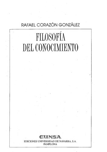 Filosofia Del Conocimiento