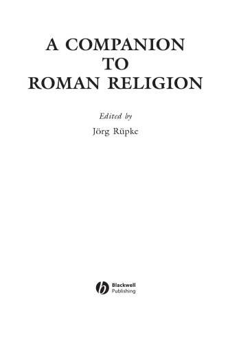 A companion to Roman religion