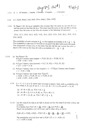 Probability And Statistics For Engineers And Scientists (Solutions)