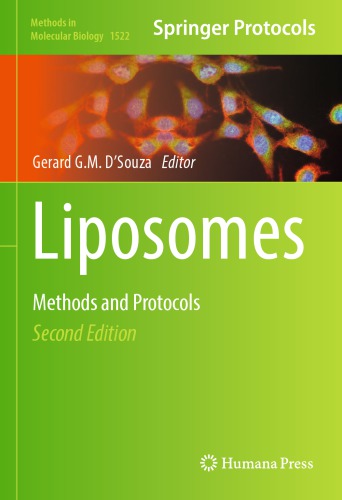 Liposomes: methods and protocols