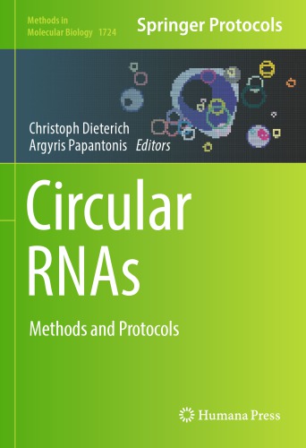 Circular RNAs Methods and Protocols