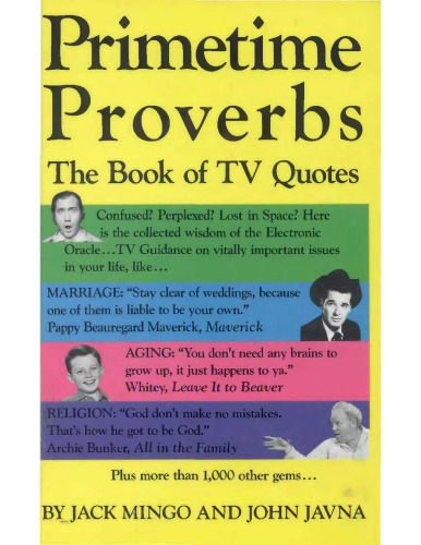 Primetime proverbs: the book of TV quotes