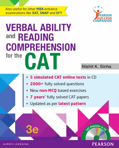 Verbal ability and reading comprehension for the CAT