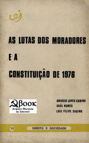 As Lutas dos Moradores e a Constituição de 1976