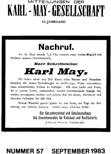 Mitteilungen der Karl-May-Gesellschaft