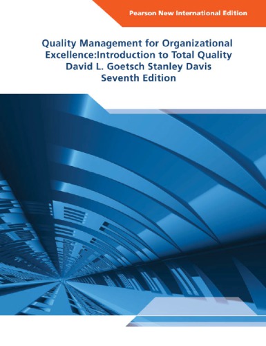 Quality Management for Organizational Excellence: Introduction to Total Quality