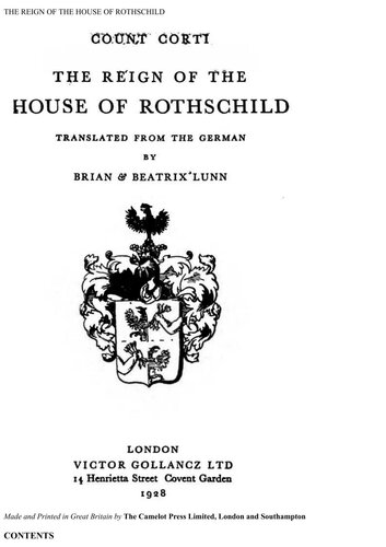 Reign of the House of Rothschild