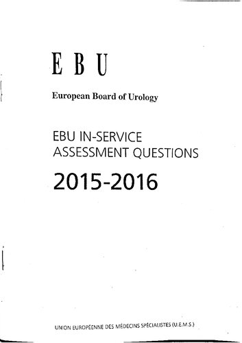 European Board of Urology in service 2015-2016