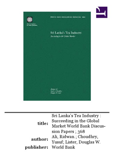 Sri Lanka's tea industry: succeeding in the global market