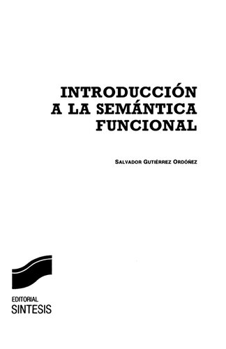 Introduccion A La Semantica Funcional