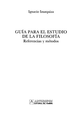 Guia Para El Estudio De La Filosofia