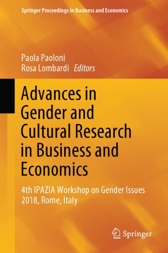 Advances in Gender and Cultural Research in Business and Economics