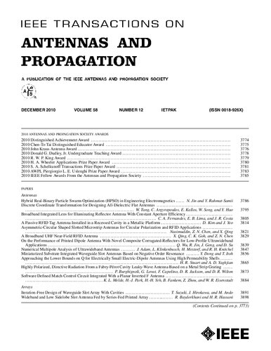 IEEE Transactions on Antennas and Propagation