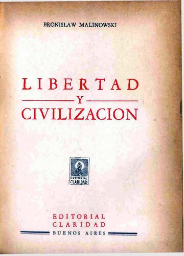 Libertad y civilizacion