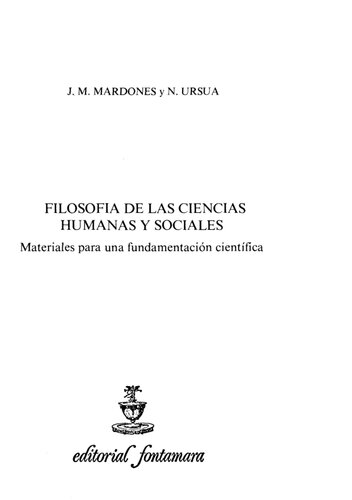 Filosofia De Las Ciencias Humanas Y Sociales