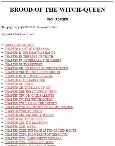 BROOD OF THE WITCH-QUEEN