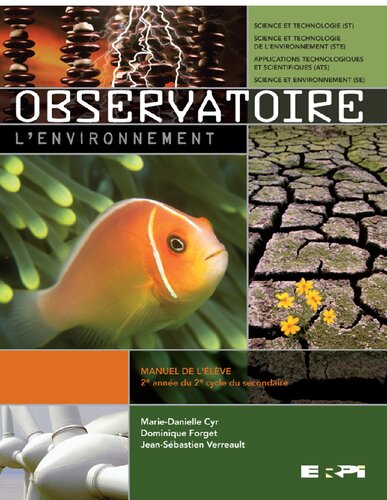 Observatoire : l'environnement : 2e année du 2e cycle du secondaire