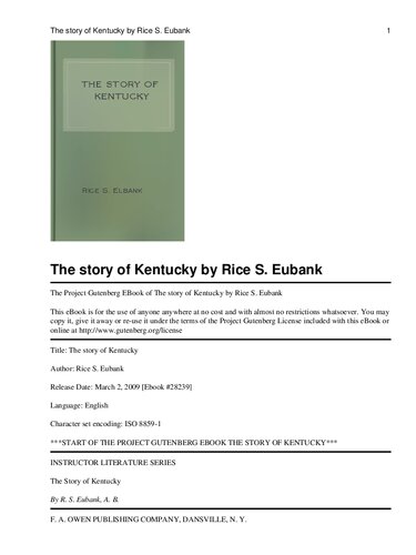 The Story of Kentucky