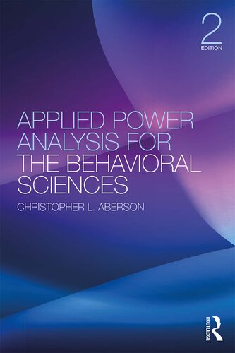 Applied power analysis for the behavioral sciences