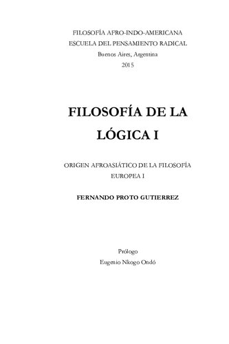 Filosofia De La Logica I