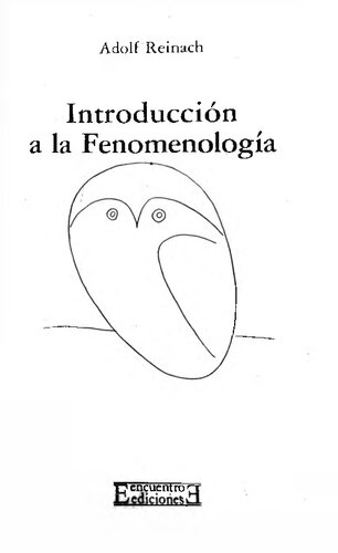 Introduccion A La Fenomenologia (1914)