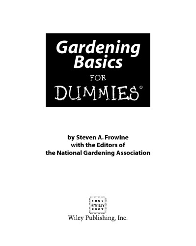 Gardening Basics for Dummies