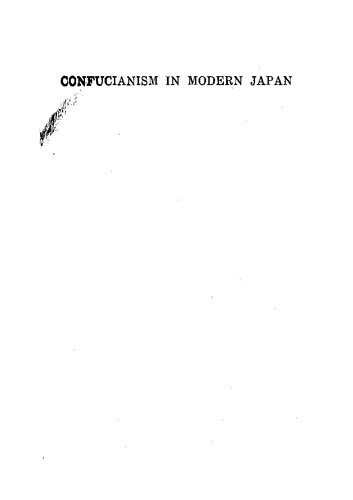 Confucianism in Modern Japan