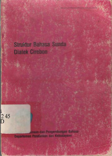 Struktur Bahasa Sunda Dialek Cirebon