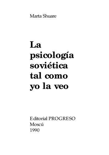 La Psicologia Sovietica Tal Como La Veo (scan)